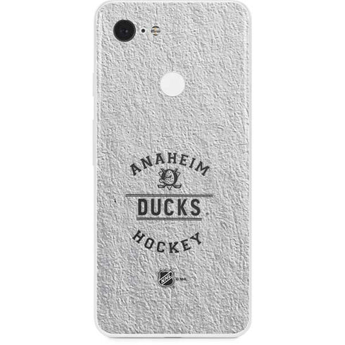 NHL Anaheim Ducks Black Text Google Pixel 3 Skin